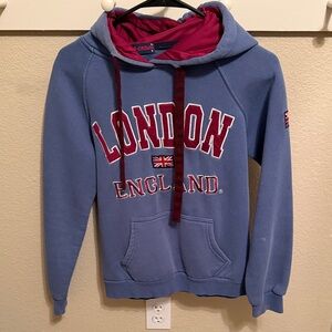 Blue London England Hoodie